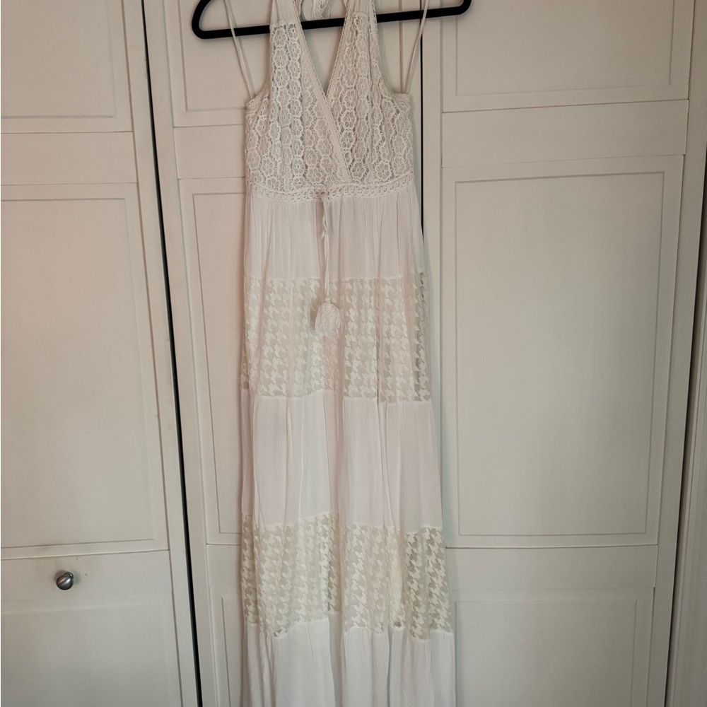 NWT White Halter Dress
